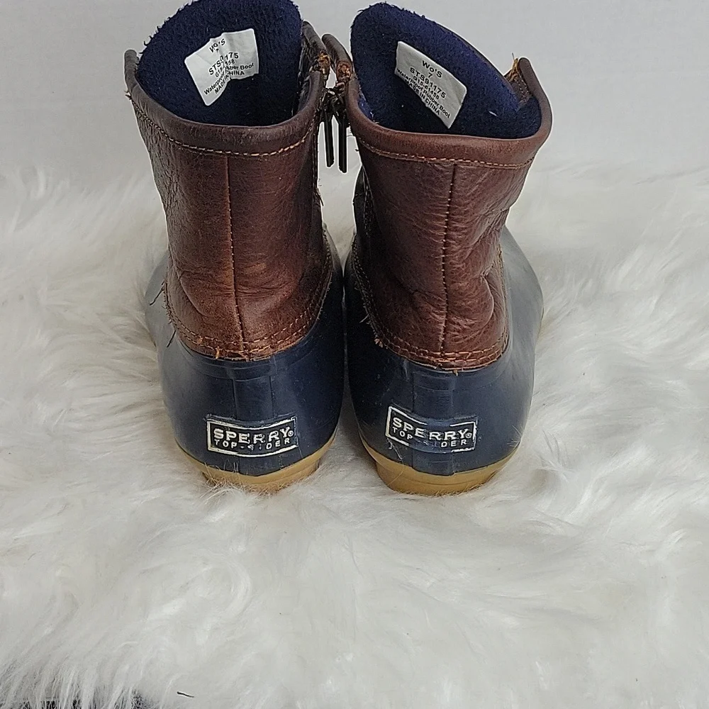 SPERRY TOPSIDER Duck Boots With Side Zipper Women's‎ Size 7